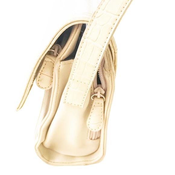 CORNELL IVORY LEATHER PURSE BAG - Picture 6 of 7